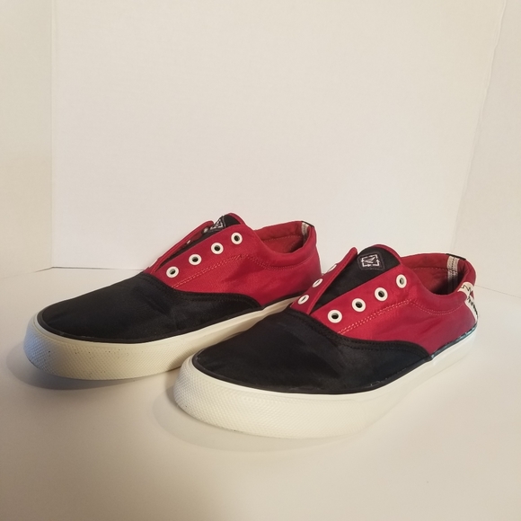 Sperry - Mens Cloth Shoes - Red/Black Size 11 1/2 - Picture 6 of 13